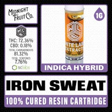 White Label Extracts - Cured Resin Cartridge - Iron Sweat (1 gram)