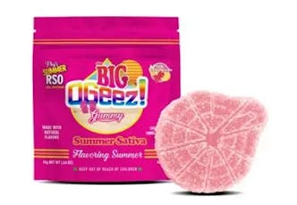 OGeez! - Peg's Pink Lemonade - 2pk Big RSO Gummy - 100mg