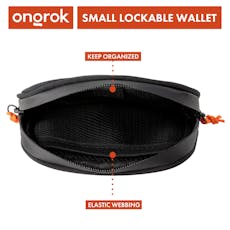 ONGROK - Small Smell Proof Carbon lined Wallet | Black