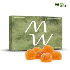 Gummies: Relieve+Soothe Tangerine Hybrid Gummies 10mg THC 5mg CBG 2.5mg CBD