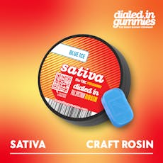 Dialed In Rosin Classics 100mg Sativa; Blue Ice