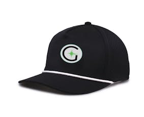 Greenlight G Hat | Black Hat with White Rope