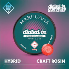 Dialed In: Rosin Gummies | Hula Berry | Hybrid | 300mg | 10pk