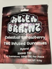 Alien Brainz - 200mg Gummies - Celestial Strawberry