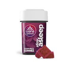 Wana Gummies 4:2:1:1 (200mg CBD/100mg THC/50mg CBN/50mg CBG) Stay Asleep - Indica