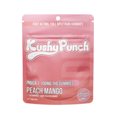 Kushy Punch Peach Mango Gummies 100mg