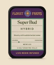 Florist Farms | Super Bud | Live Resin Infused Pre-Roll 5pk | Hybrid | 2.5g