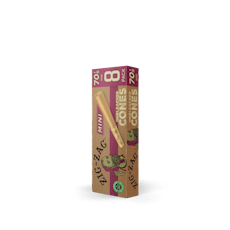 Zig Zag | Cones | Unbleached | 70's Mini | 8 Pack