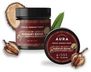 Aura | Mahogany Woods 4:1:1:1 | 295g Topical Cream
