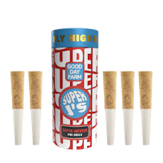 GDF: Infused Pre-Roll Pack | Blueberry x Slurty 3 | Super J's | 0.5g | 5pk