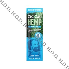 Zig-Zag Blue Dream Hemp Wraps 2 Pack