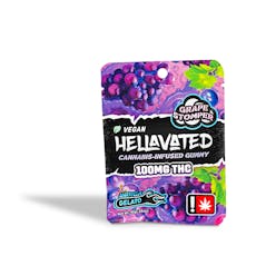 Hellavated - Grape Stomper Classic Single Gummy 100mg - 0.35oz
