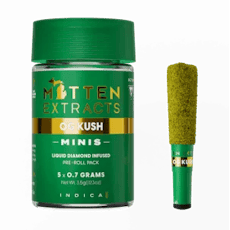 OG Kush 5x .7g Infused Prerolls by Mitten Extracts