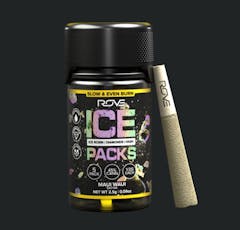 Maui Waui Ice Packs Rosin Diamond Hash Infused Pre-Rolls | 5pk