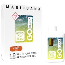 GDF: GO Block Vape | Peach Mango Ice | All-In-One | 1g