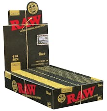 RAW - BLACK 1 1/4 ROLLING PAPERS