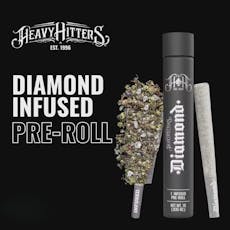 Heavy Hitters | Glitter Bomb (I) Diamond Infused Pre Roll | 1g