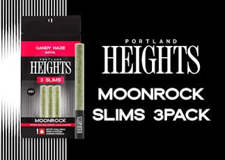 Portland Heights Cherry Fritter Moonrock Slims Infused Preroll 3 Pack-3g