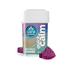 Wana Quick Calm Gummies 10:10:1 (100mg CBD/100mg CBG/10mg THC/500mg L-THEANINE) Bliss Berry - Hybrid