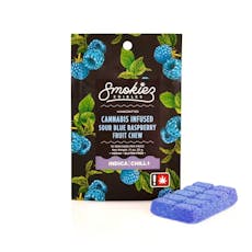 Smokiez | Sour Blue Raspberry Indica Single Scored Gummy | 100mg THC