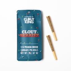 Clout King Pre-Rolls 2g (1g 2pk) - Clout Berriez