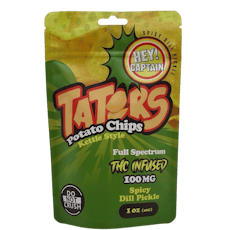 Hey Captain Spicy Dill Pickle Chips | 100mg