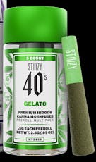 STIIIZY - Infused Pre-Roll Pack - Gelato (H) - 5 x 0.5g