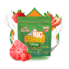 Happy Balance | Strawberries and Cream | 1:1 CBD:THC Big Gummy | 100mg (10pcs)