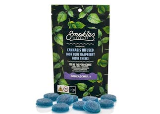 Smokiez- 1:1 Sour Jamberry 100mg THC 100mg CBN Fruit Chews