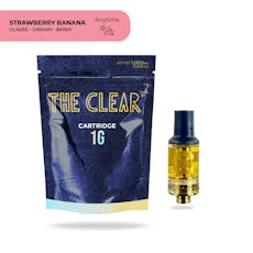 The Clear: Elite Vape | Strawberry Banana | Cartridge | 1g