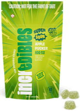 Incredibles | Super Sour Apple Pucker | Hybrid | 10pk Gummies | 100mg