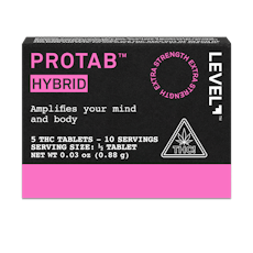LEVEL Hybrid Protab, Extra Strength THC Tablets - 5ct.
