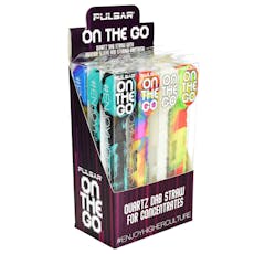 Pulsar - 5" On the Go Quartz Dab Straw Kit - Assorted Colors