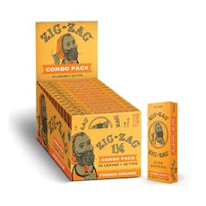 Zig Zag Combo Pack 1 1/4 Papers w/ Tips Orange Carton