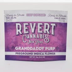Revert | Granddaddy Purp | Kief Infused Ground Flower | 14g | Indica | 30.4% THC