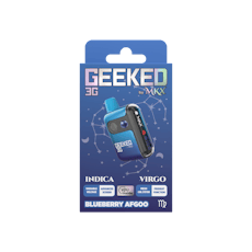GEEKED BY MKX | BLUEBERRY AFGOO | INDICA | DISPOSABLE VAPE | 3G | REC