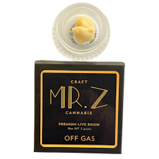 Live Rosin - 2g | Mr Z Craft Cannabis | Off Gas