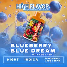 1g Blueberry Blue Dream Disposable Vape | TAX INCLUDED