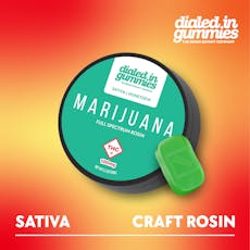 DIALED IN - GUMMIES ROSIN - 300MG - 10PK - HONEYDEW - SATIVA