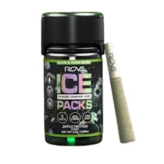 APPLE FRITTER ICE ROSIN, HASH DIAMOND INFUSED PREROLL 5PK