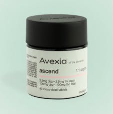 Ascend Tablets - (1:1 THC:CBG) - 100mg - 40 count