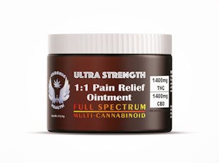 CHRONIC HEALTH - OINTMENT - 1400MG THC / 1400MG CBD - 4OZ - ULTRA STRENGHT PAIN RELIEF 1:1