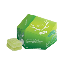 WYLD | SOUR APPLE GUMMIES | SATIVA | 200MG