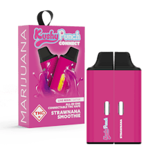 Kushy Punch: Live Resin Vape | Strawnana Smoothie | Connect | All-In-One | 0.5g ea | 2pk