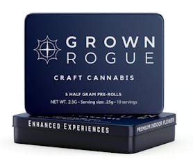 Grown Rogue Reserve Pre-Roll 5pk/2.5g- Scented Marker