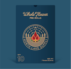 North Lake Supply | Papaya Cookies (H) Whole Flower Pre Rolls | 10 Pack (7g)