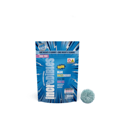 Sour Blue Razzberry | Single Gummy | 100MG THC, 100MG CBG