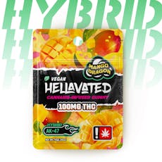 Hellavated 100mg Mango Dragon Gummy