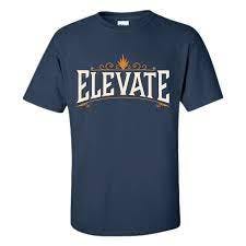 ELEVATE - T-SHIRT - CLASSIC LOGO - NAVY - XXL