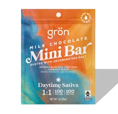 Gron - 1:1 Milk Chocolate Mini Bar - CBG/THC - Daytime Sativa